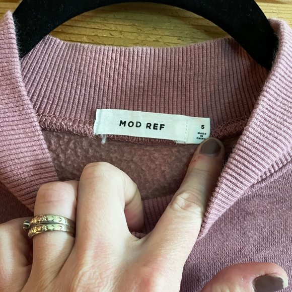 Mod Ref Lavender Mauve Oversized Sweater with Pockets Size Small - Picture 4 of 7